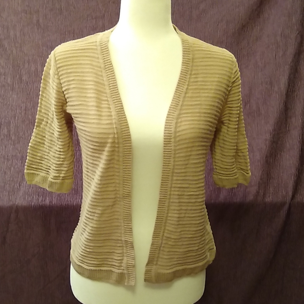 Tan 3/4 Sleeve Shrug